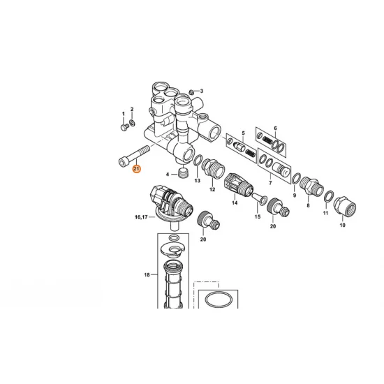 Stihl  Śruba z łbem walcowym M8x45 9045 372 1930